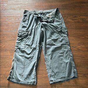 American Eagle Outfitters Gray Stretch Cargo Pants